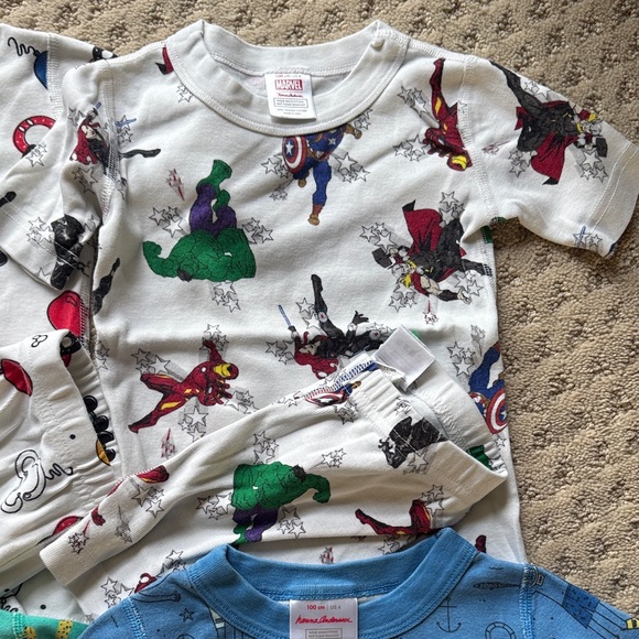 Bundle of (9) Hanna Andersson Short John Pajama Sets, SIZE 4 - Picture 4 of 12